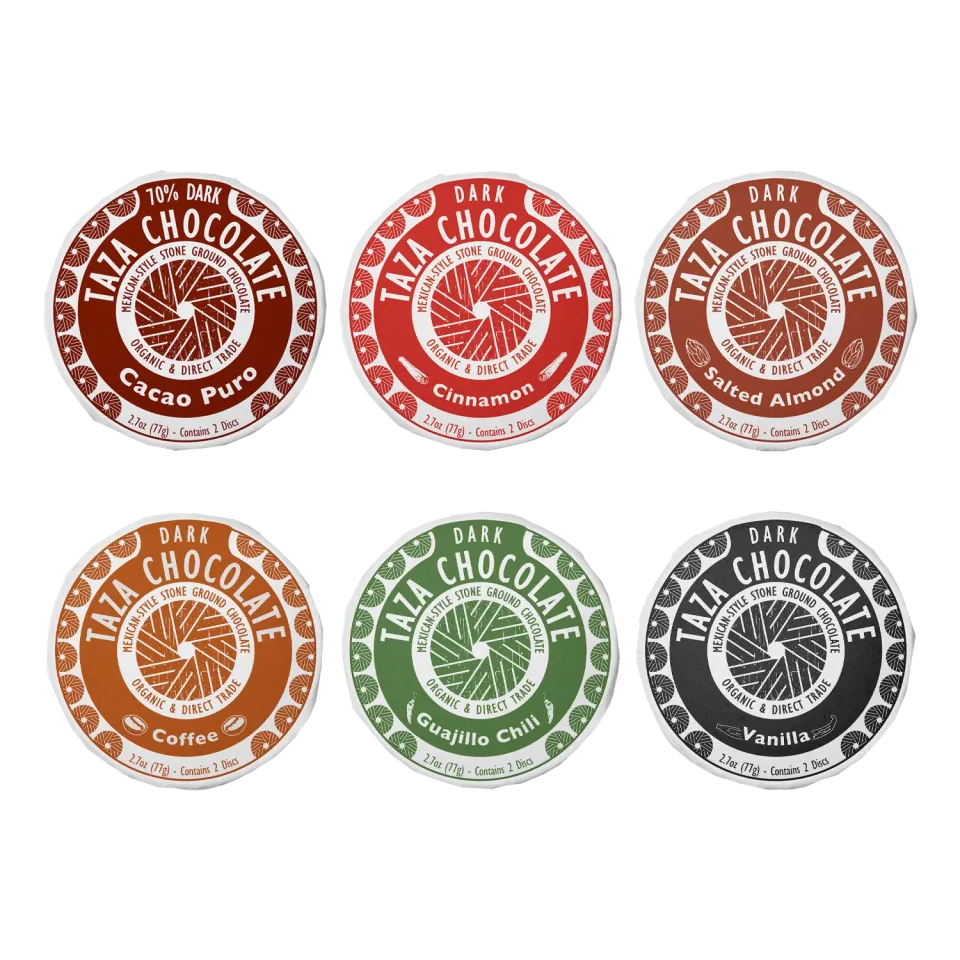 Taza Party Pack 72 dischi cioccolato fondente misti