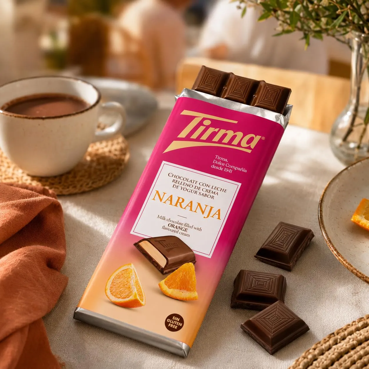 Tirma Tavoletta cioccolato latte yogurt arancia 103g