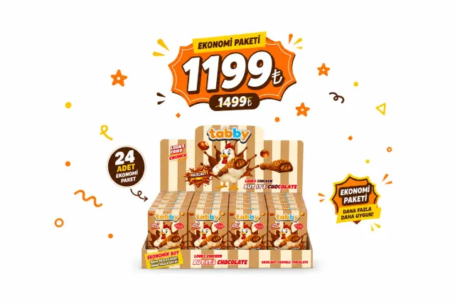 Tabby Drumstick Hazelnut Ekonomi cioccolato x24 nocciola