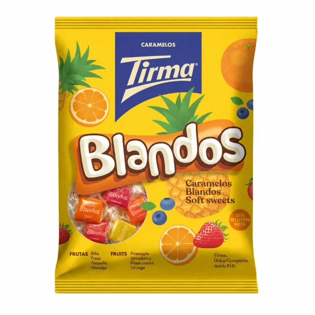 Tirma caramelle morbide 125g alla frutta senza glutine