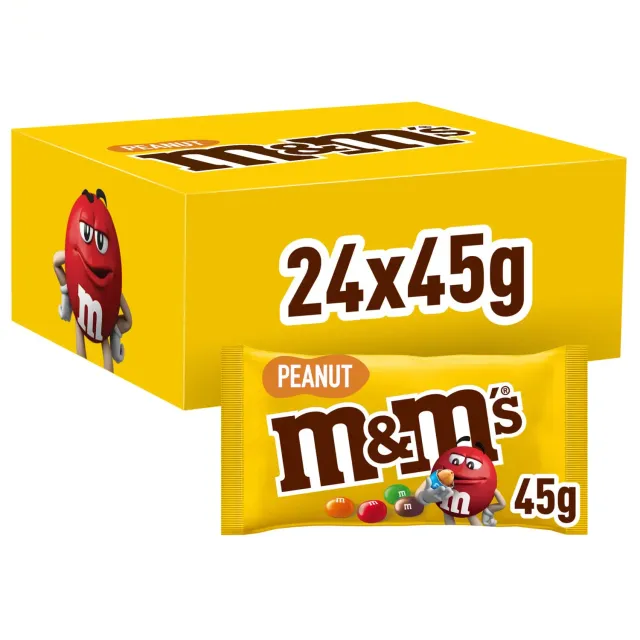M&M's Peanut confetti cioccolato arachidi 24x45g