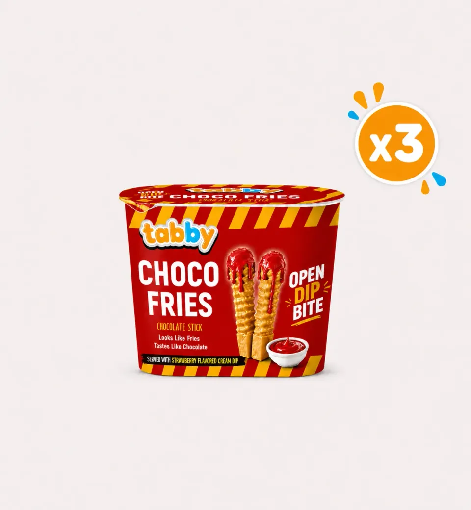 Tabby Chicken Chocolate Choco Fries cioccolato patatine 40g x3