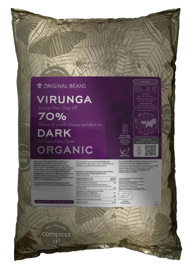 Original Beans Virunga 70% tavoletta fondente 70g amarena