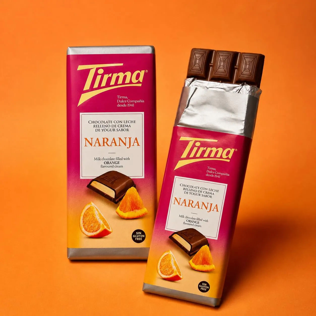 Tirma Tavoletta cioccolato latte yogurt arancia 103g