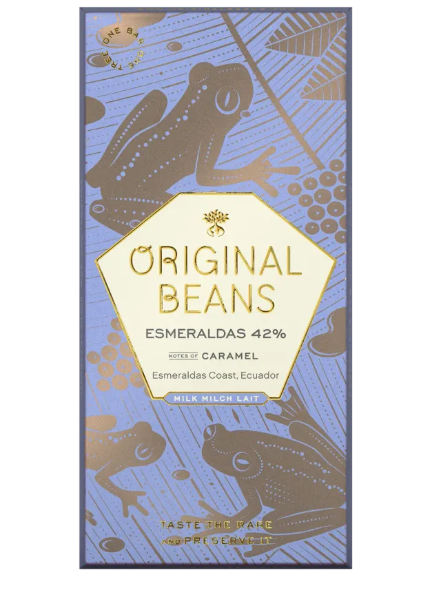 Original Beans Esmeraldas 42% tavoletta latte 70g caramello