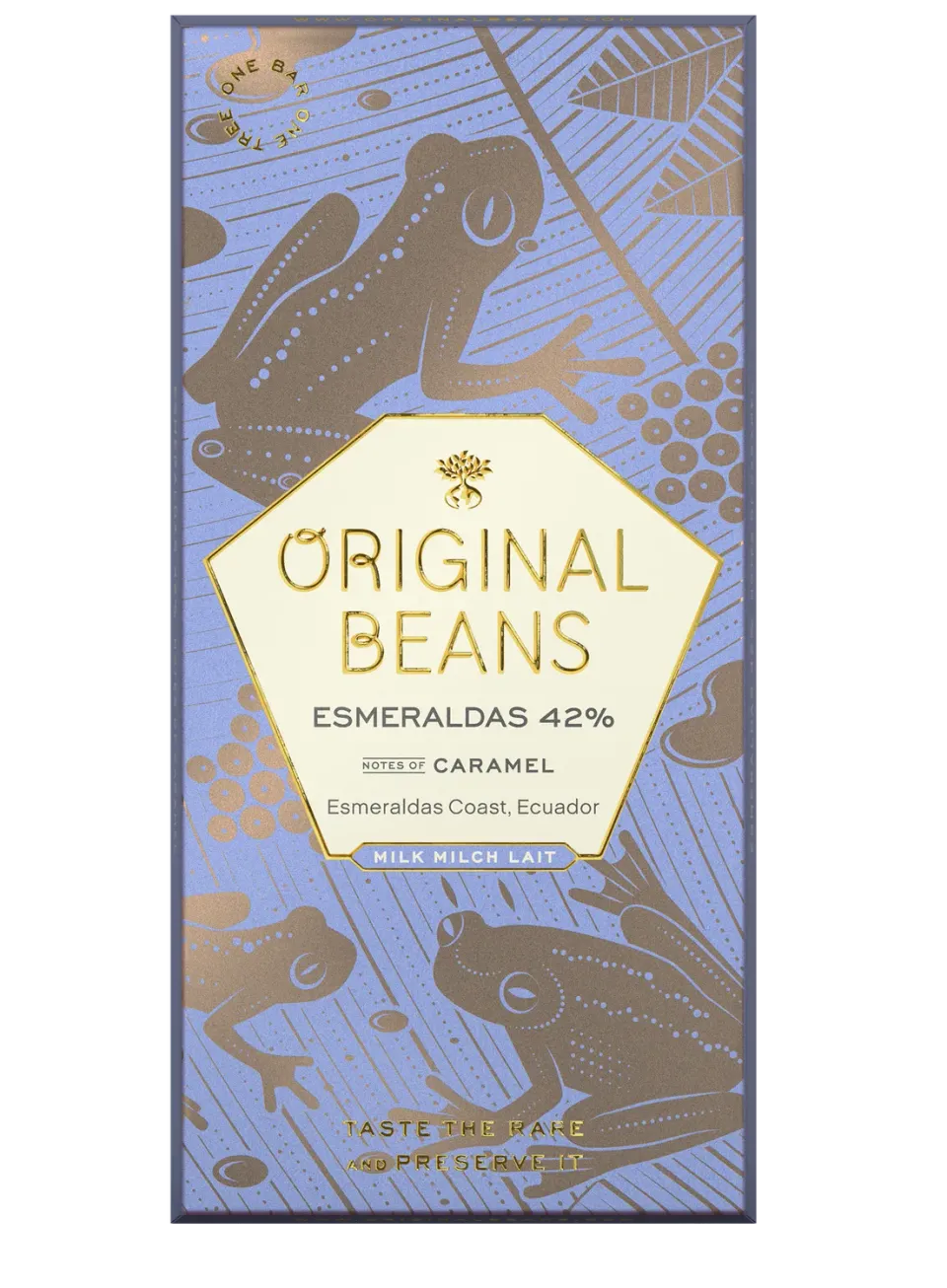 Original Beans Esmeraldas 42% tavoletta latte 70g caramello