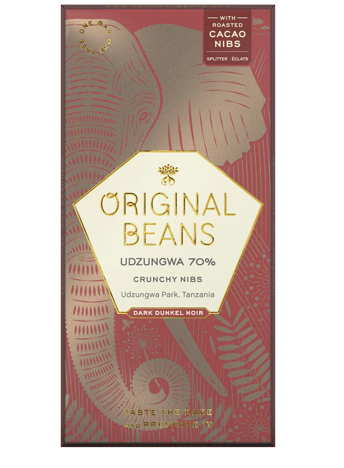 Original Beans Udzungwa 70% tavoletta fondente 70g arancia