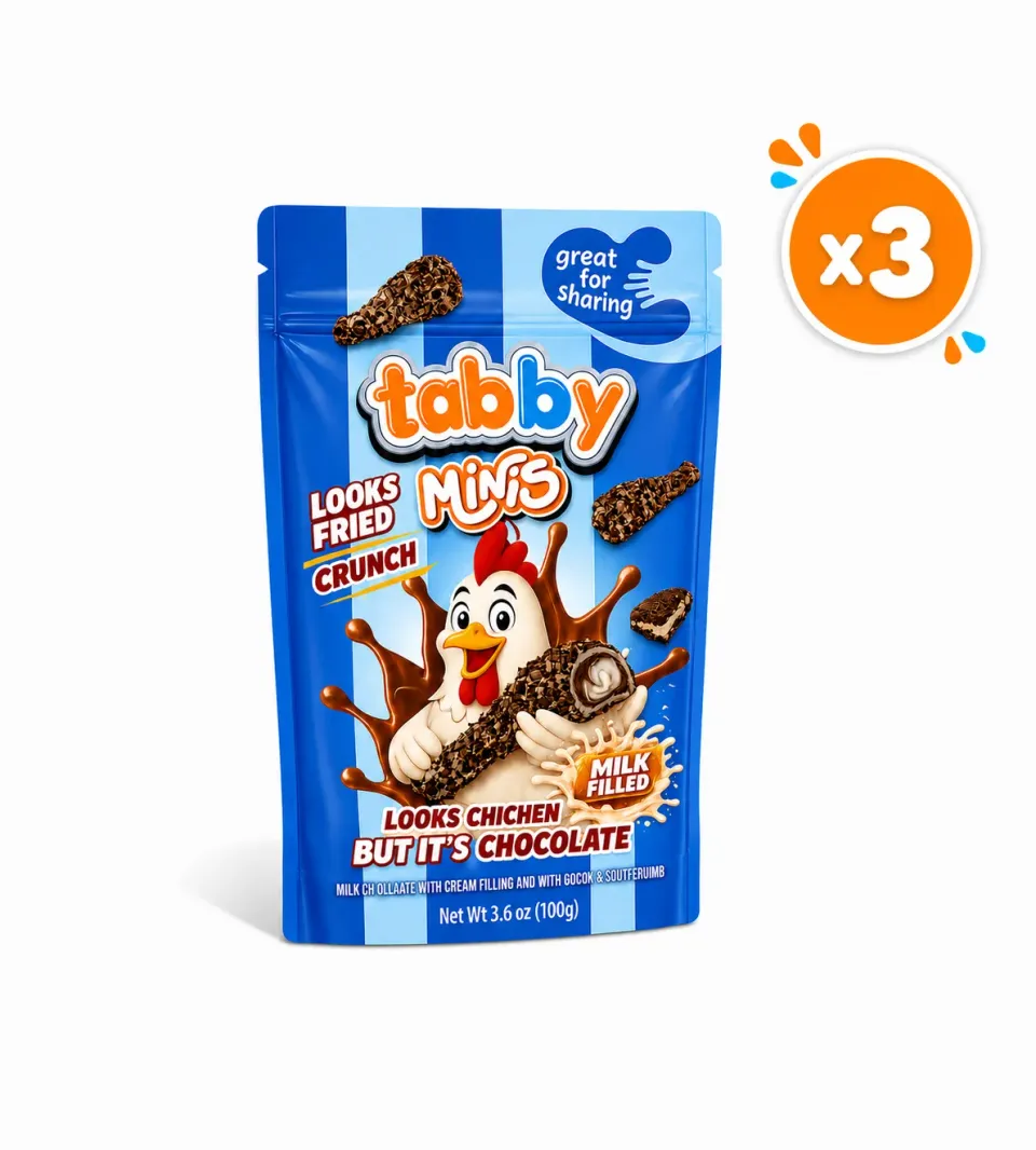 Tabby Drumstick Minis Cocoa cioccolato 3x100g cacao