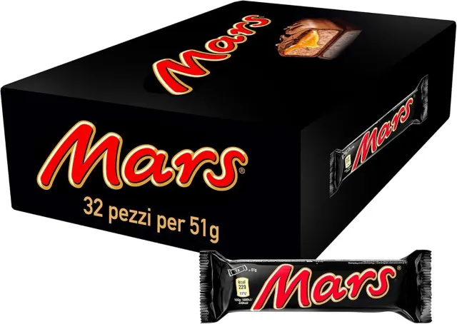 Mars barretta caramello cioccolato latte 32 x 51 g nuova versione