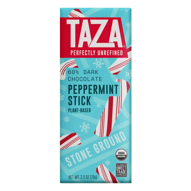 Taza Peppermint Stick 60% tavoletta fondente menta 70 g