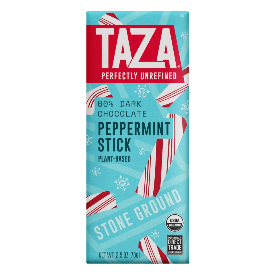 Taza Peppermint Stick 60% tavoletta fondente menta 70 g
