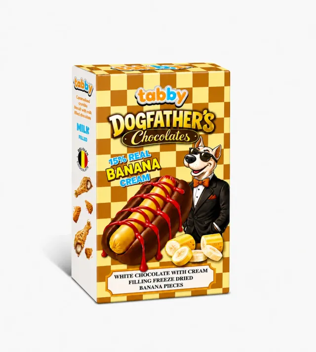 Tabby Dog Fathers Hotdog cioccolato banana 40g box