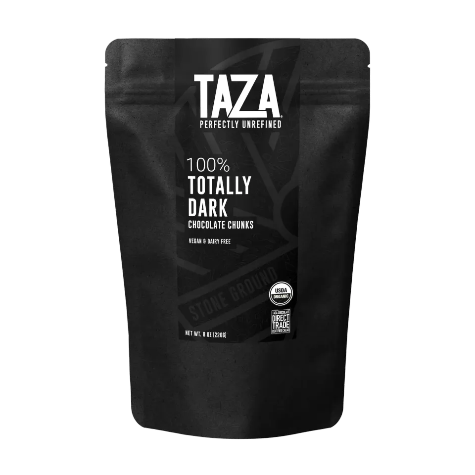 Taza 100% Totally Dark chunks 227 g senza zucchero