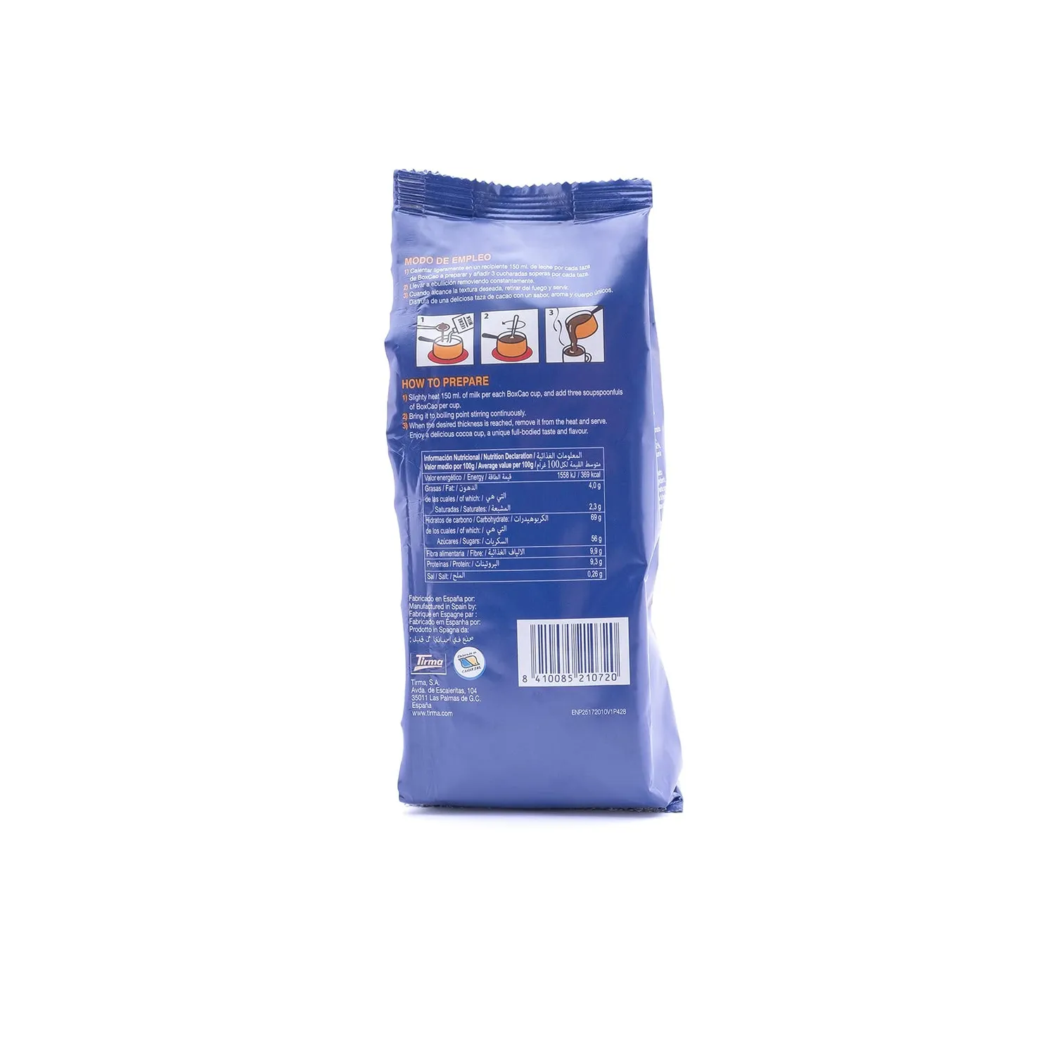 Tirma Boxcao preparato cacao 400g per cioccolata calda