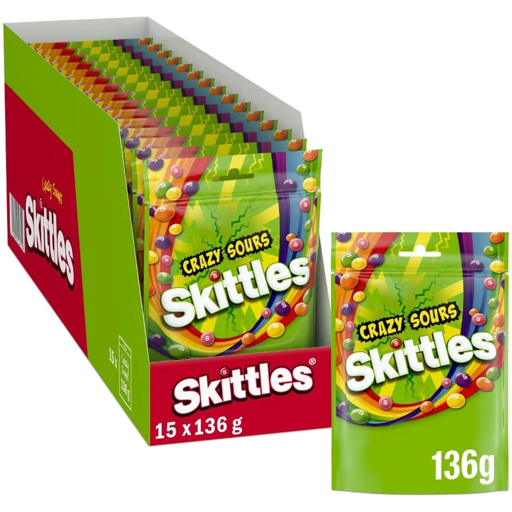 Skittles Smoothies caramelle yogurt 14x136g frutta
