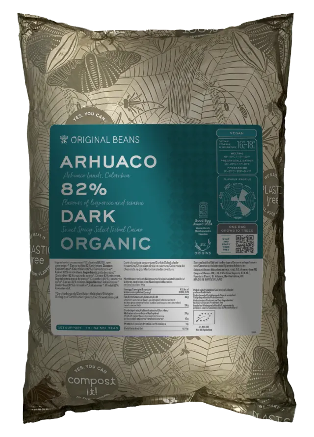 Original Beans Arhuaco 82% tavoletta fondente 70g liquirizia