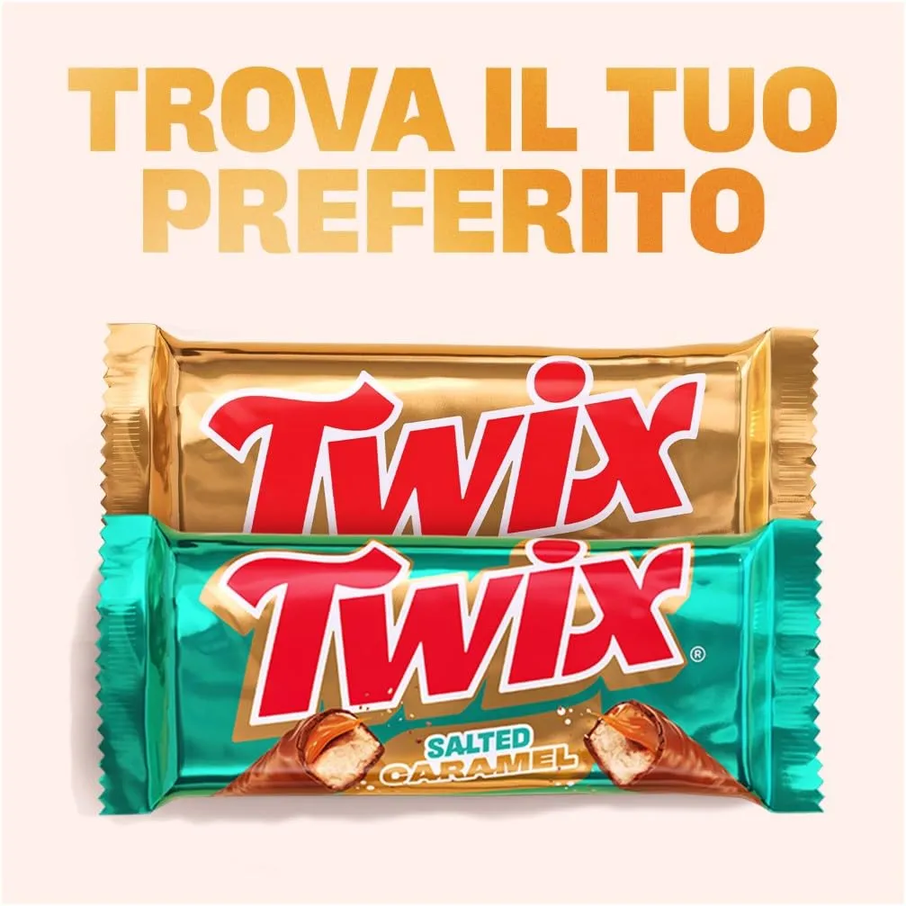 Twix barretta biscotto caramello latte 25 x 50 g nuova versione