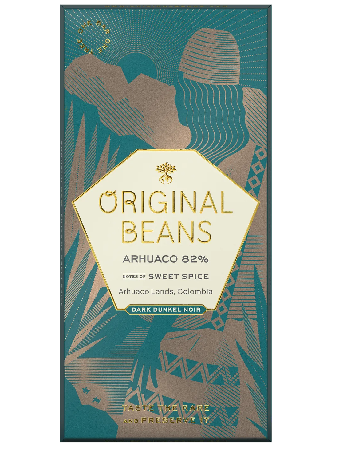 Original Beans Arhuaco 82% tavoletta fondente 70g liquirizia