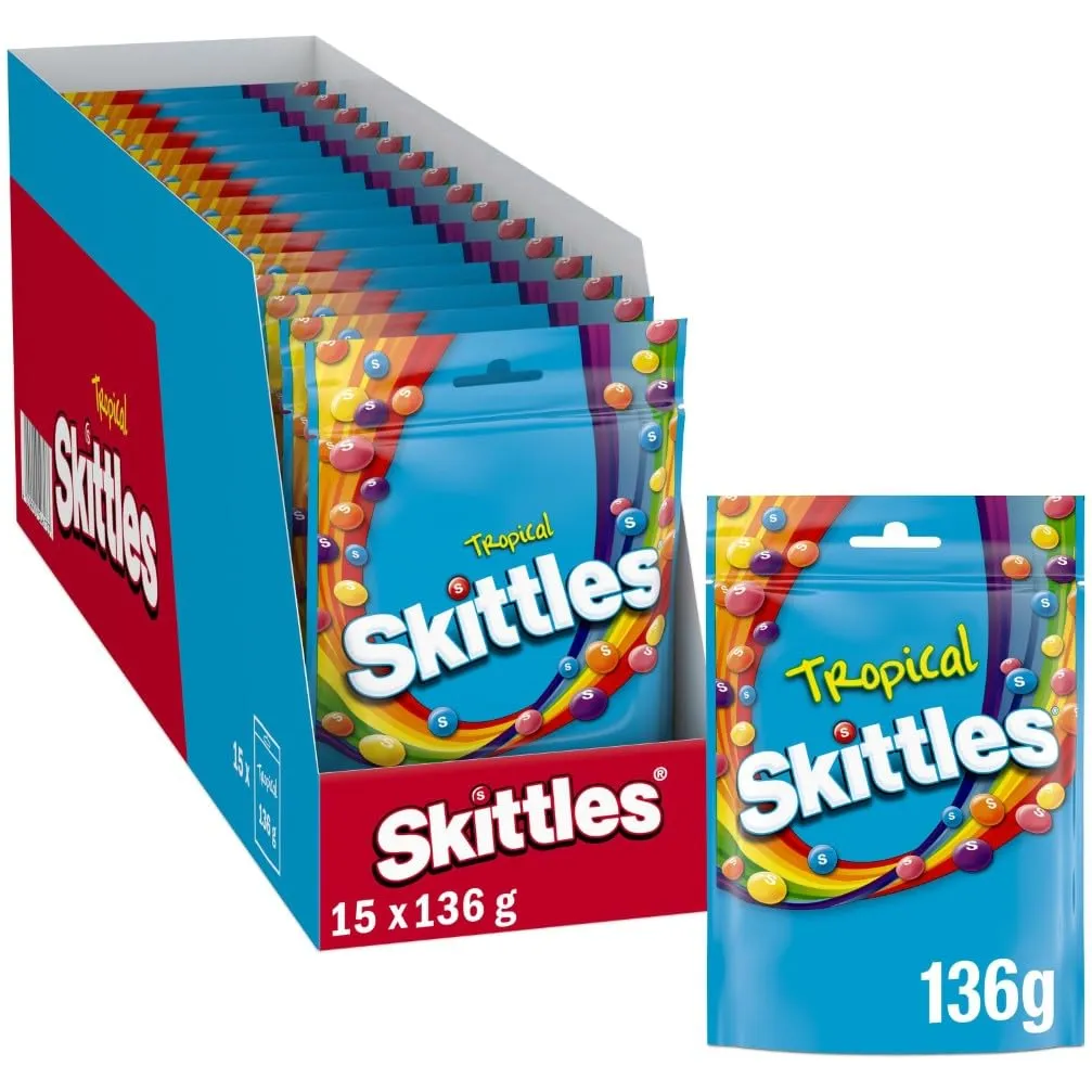 Skittles Smoothies caramelle yogurt 14x136g frutta