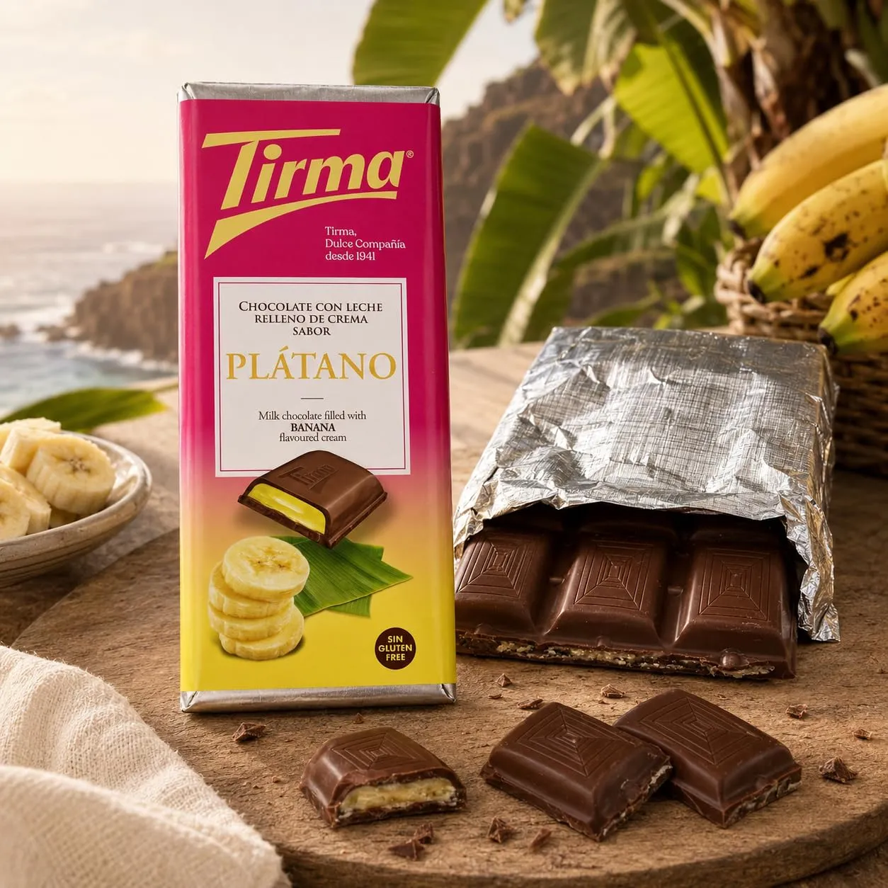 Tirma Tavoletta cioccolato al latte banana 110g
