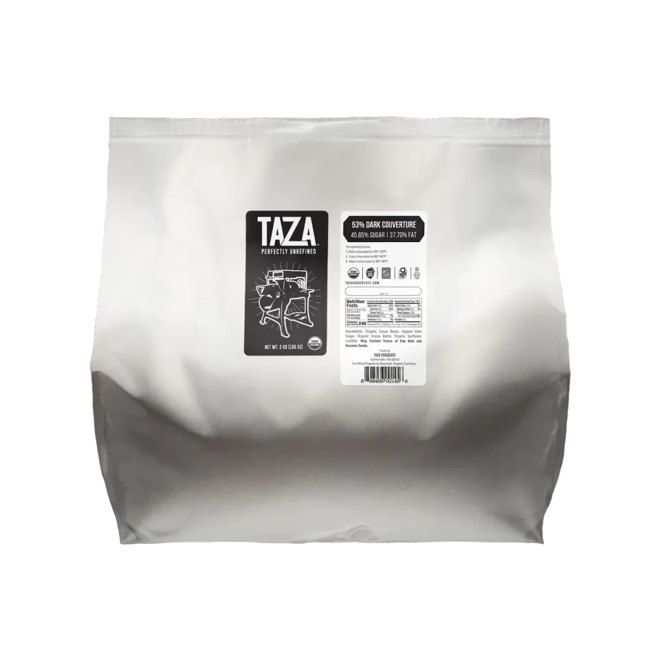 Taza 53% Couverture cioccolato fondente 3 kg da copertura