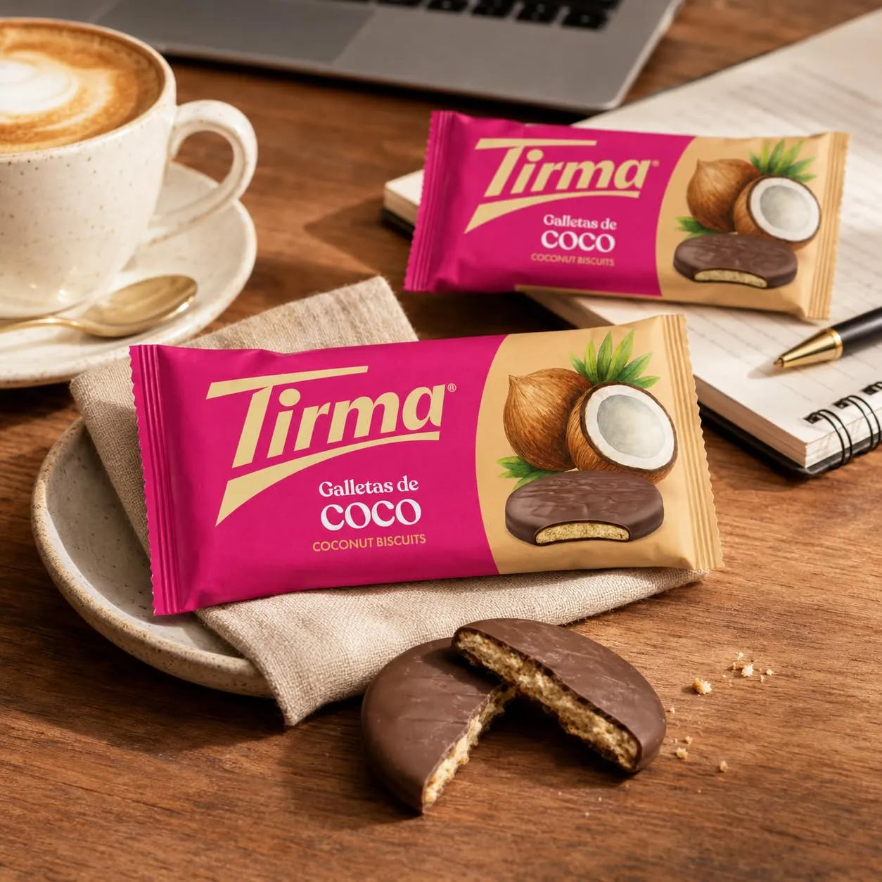 Tirma Biscotti Cocco Cioccolato al Latte 200g 6x4 pezzi