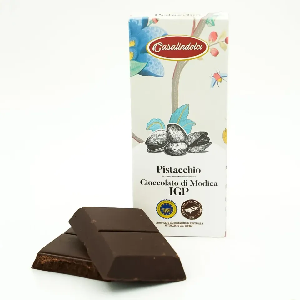 Casalindolci Cioccolato di Modica Pistacchio tavoletta 100 g