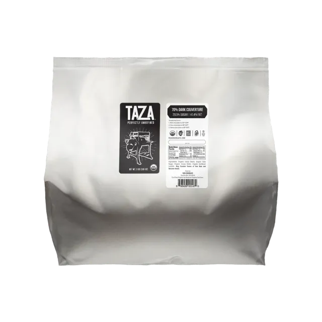 Taza 70% Couverture cioccolato fondente 3 kg baking