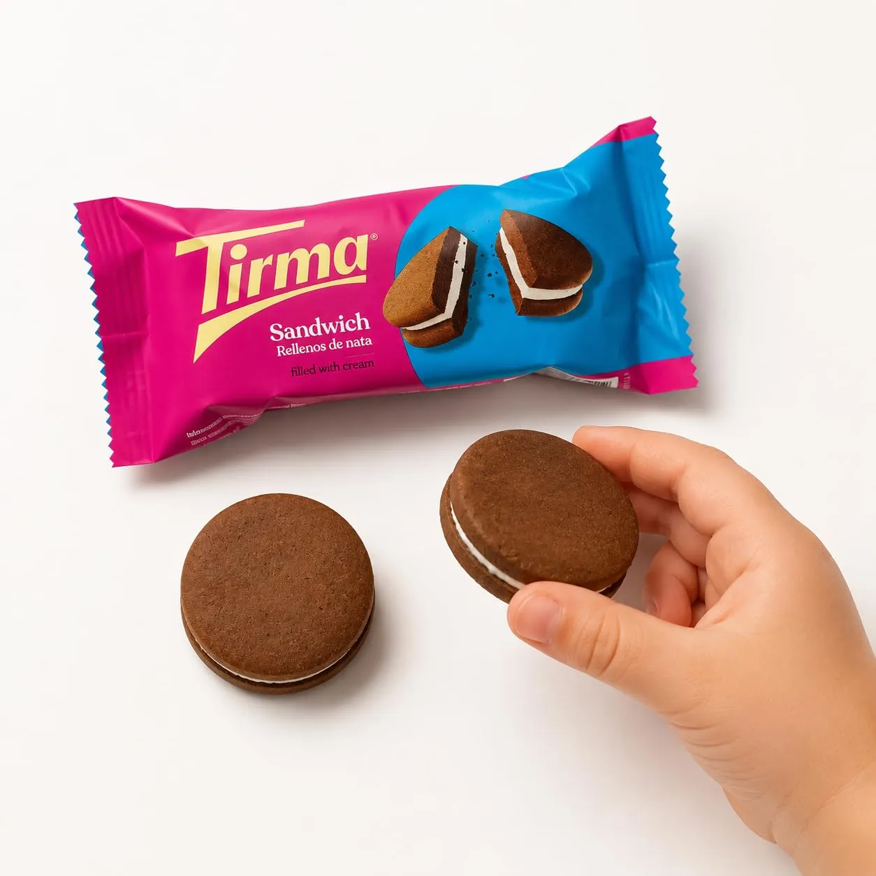 Tirma Sandwich biscotti ripieni crema 180 g 4 monoporzioni