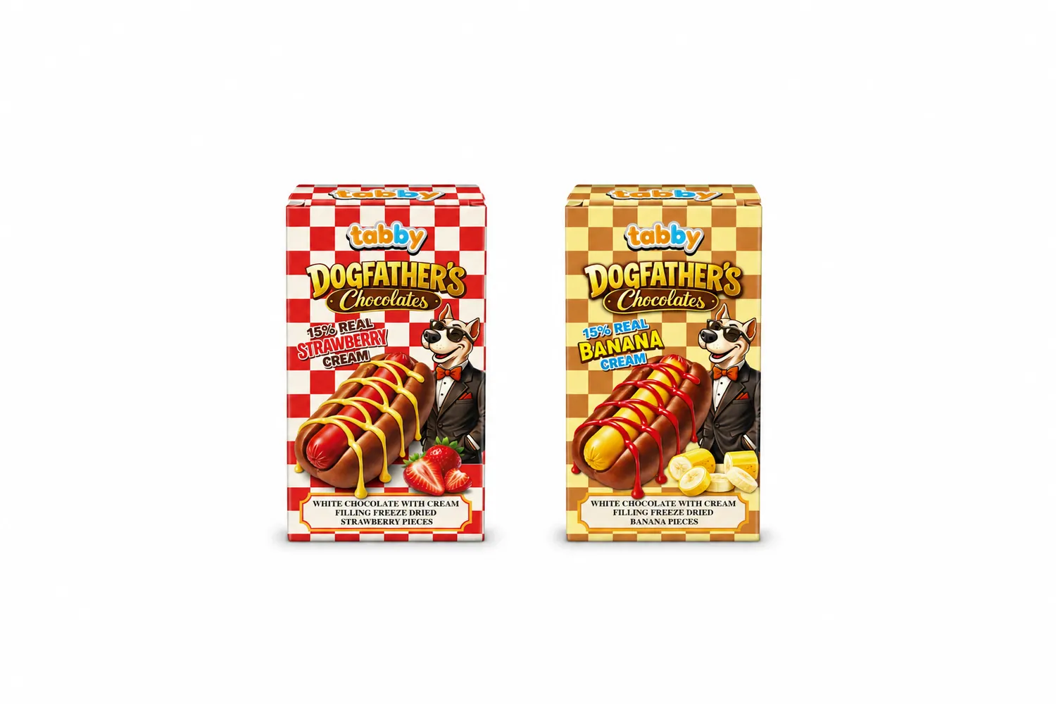 Tabby Dog Fathers Hotdog Mix cioccolato hot dog