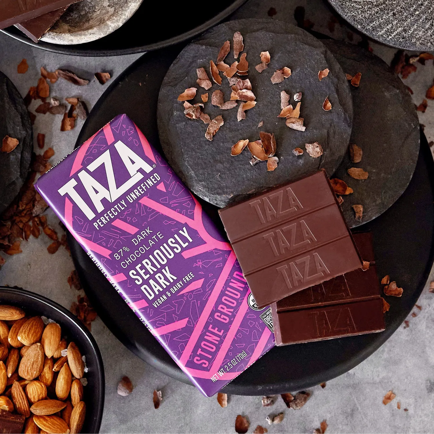 Taza 87% Seriously Dark tavoletta cioccolato fondente 70 g