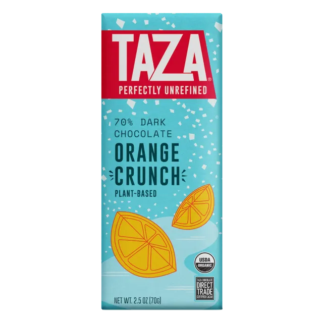Taza Holiday Orange Crunch tavoletta 70 g arancia