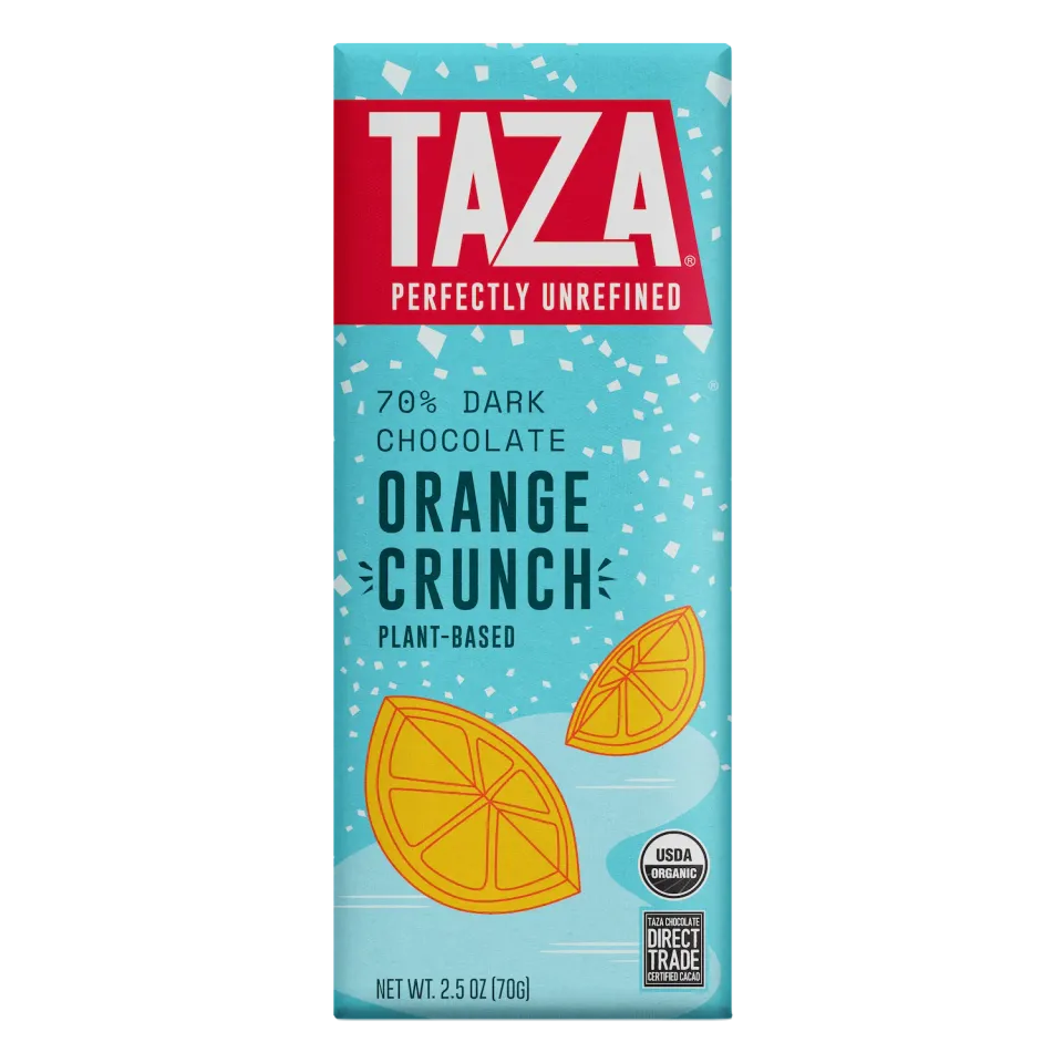 Taza Holiday Orange Crunch tavoletta 70 g arancia
