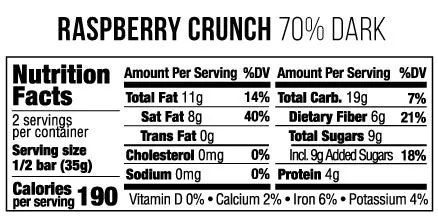 Taza Raspberry Crunch tavoletta 70% al lampone