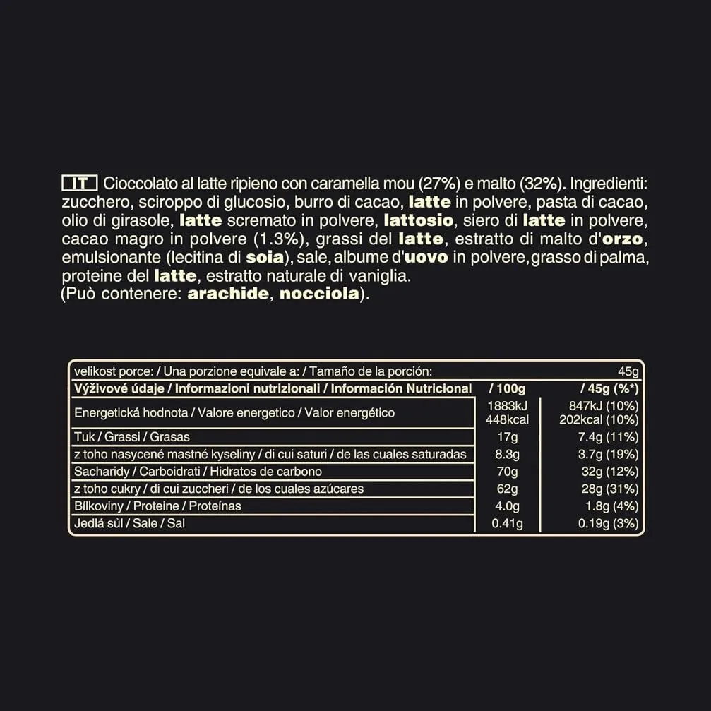Mars barretta caramello cioccolato latte 32 x 51 g nuova versione