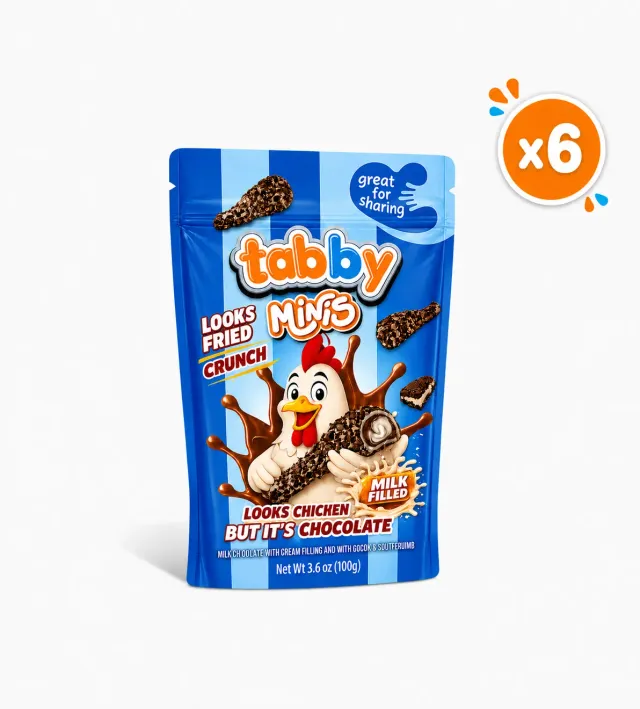 Tabby Chicken Chocolate Minis Cocoa Drumstick cioccolato 100g x6