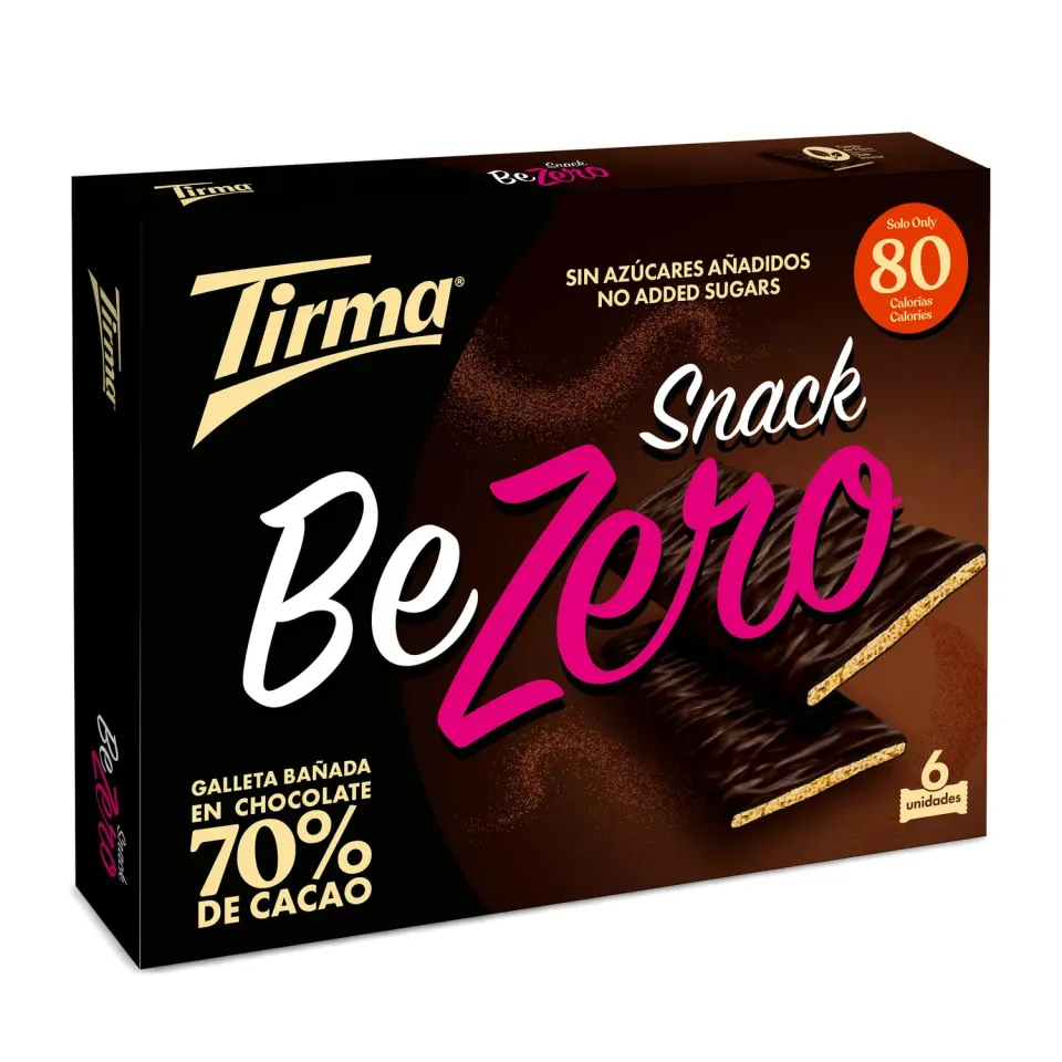Tirma BeZero biscotti fondente 70% 105g 6 pezzi