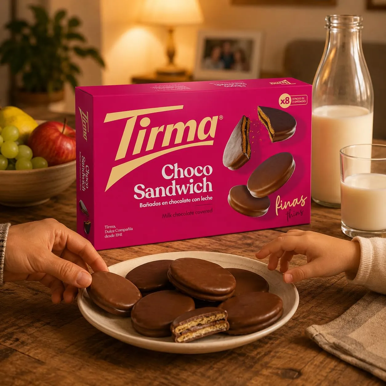 Tirma Sandwich biscotti cioccolato al latte 218g
