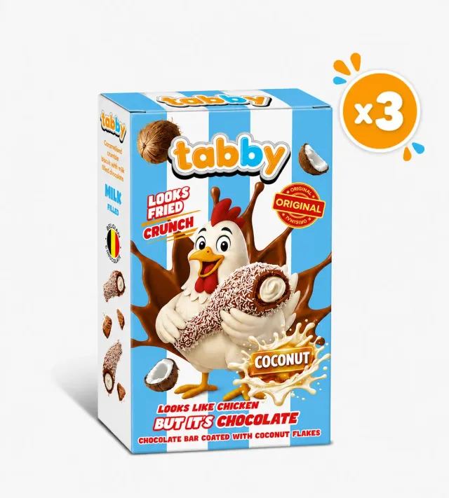 Tabby Coconut Drumstick cioccolato 3x50g cocco