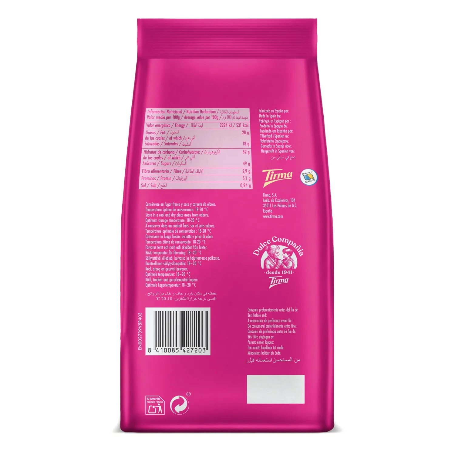 Tirma Mini Wafer cioccolato al latte 16 pezzi 216g