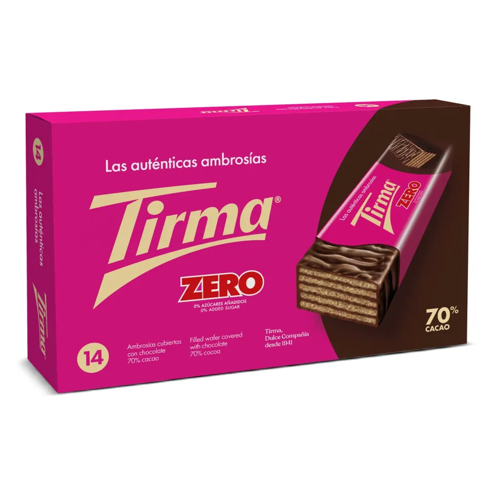 Tirma Zero wafer fondente 70% senza zuccheri 301g
