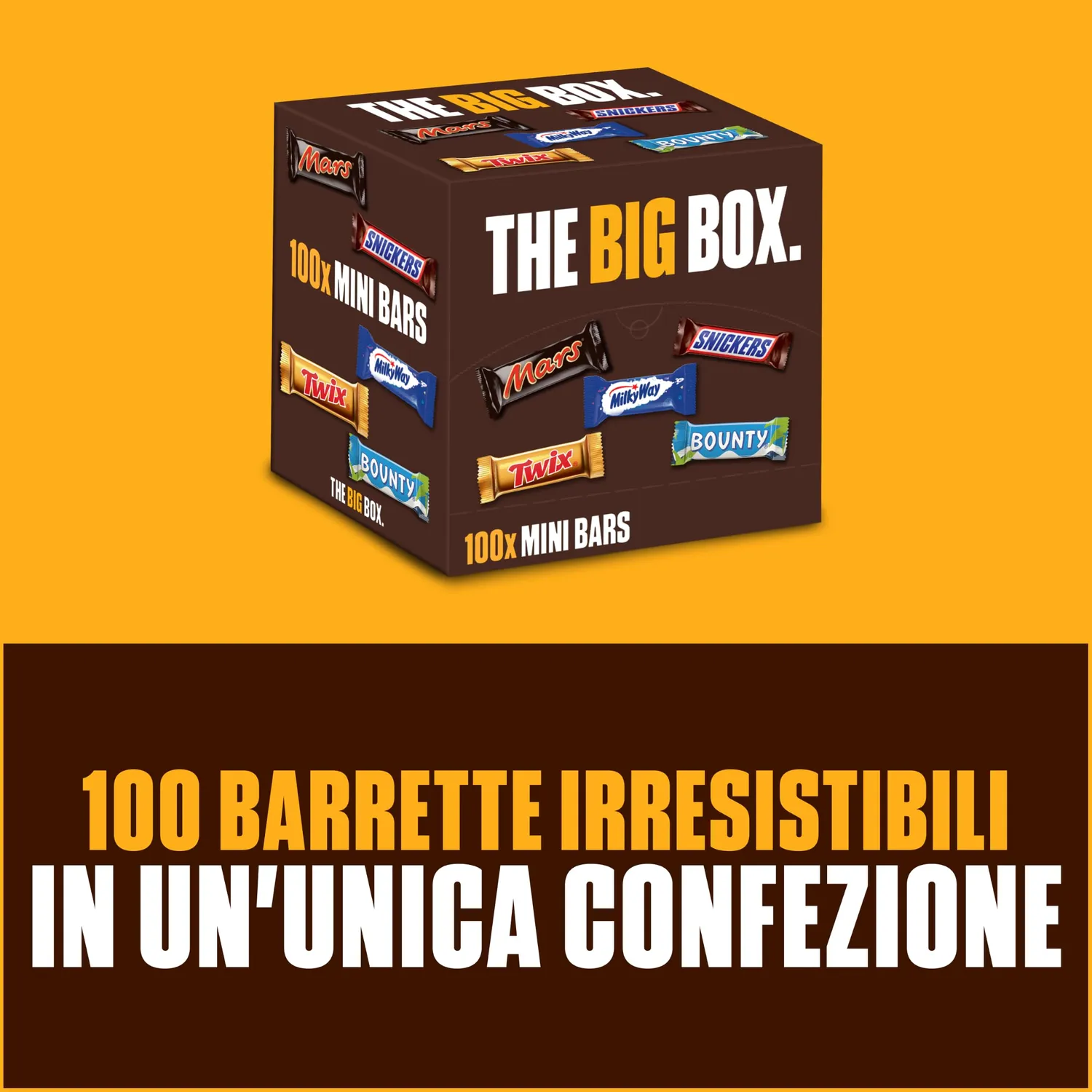 Mars Mixed Minis assortimento cioccolato 100 barrette 1900 g