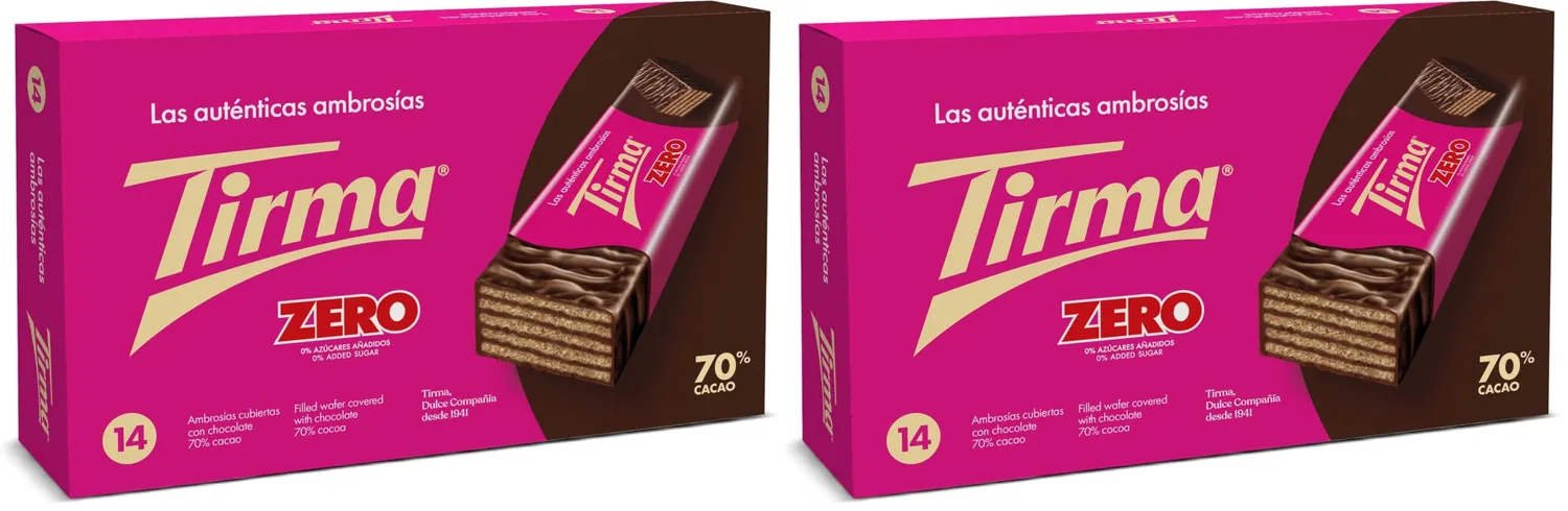 Tirma Zero wafer fondente 70% senza zuccheri 301g
