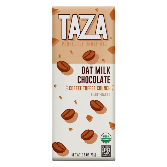 Taza Oat Milk Coffee Toffee barretta cioccolato 70 g