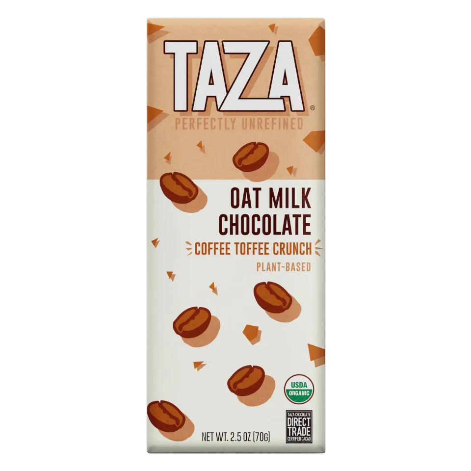 Taza Oat Milk Coffee Toffee barretta cioccolato 70 g