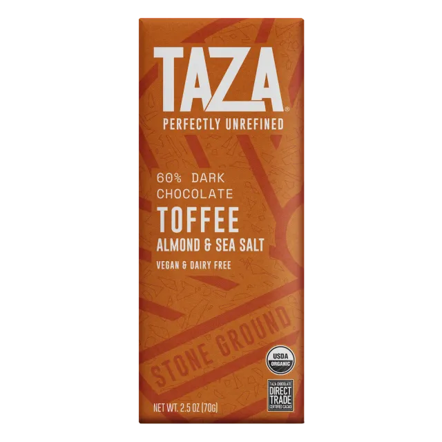 Taza Toffee Almond Sea Salt tavoletta 70 g fondente