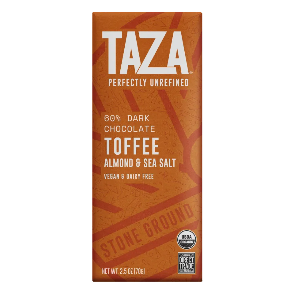 Taza Toffee Almond Sea Salt tavoletta 70 g fondente