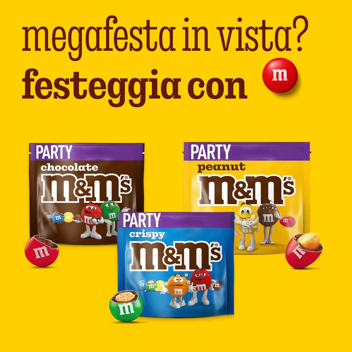M&M's Crispy Confetti Riso Cioccolato Busta 187 g
