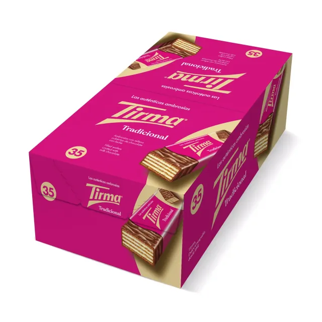 Tirma Wafer cioccolato al latte 35 barrette 752,5g