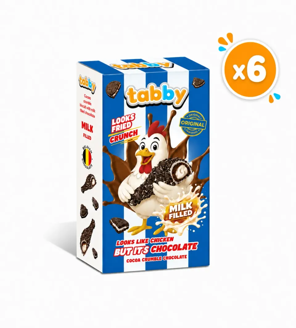 Tabby Chicken Chocolate Cocoa Drumstick cioccolato cacao 50g x6